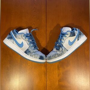 Air Jordan 1 Low Washed Denim 6Y DM8947-100